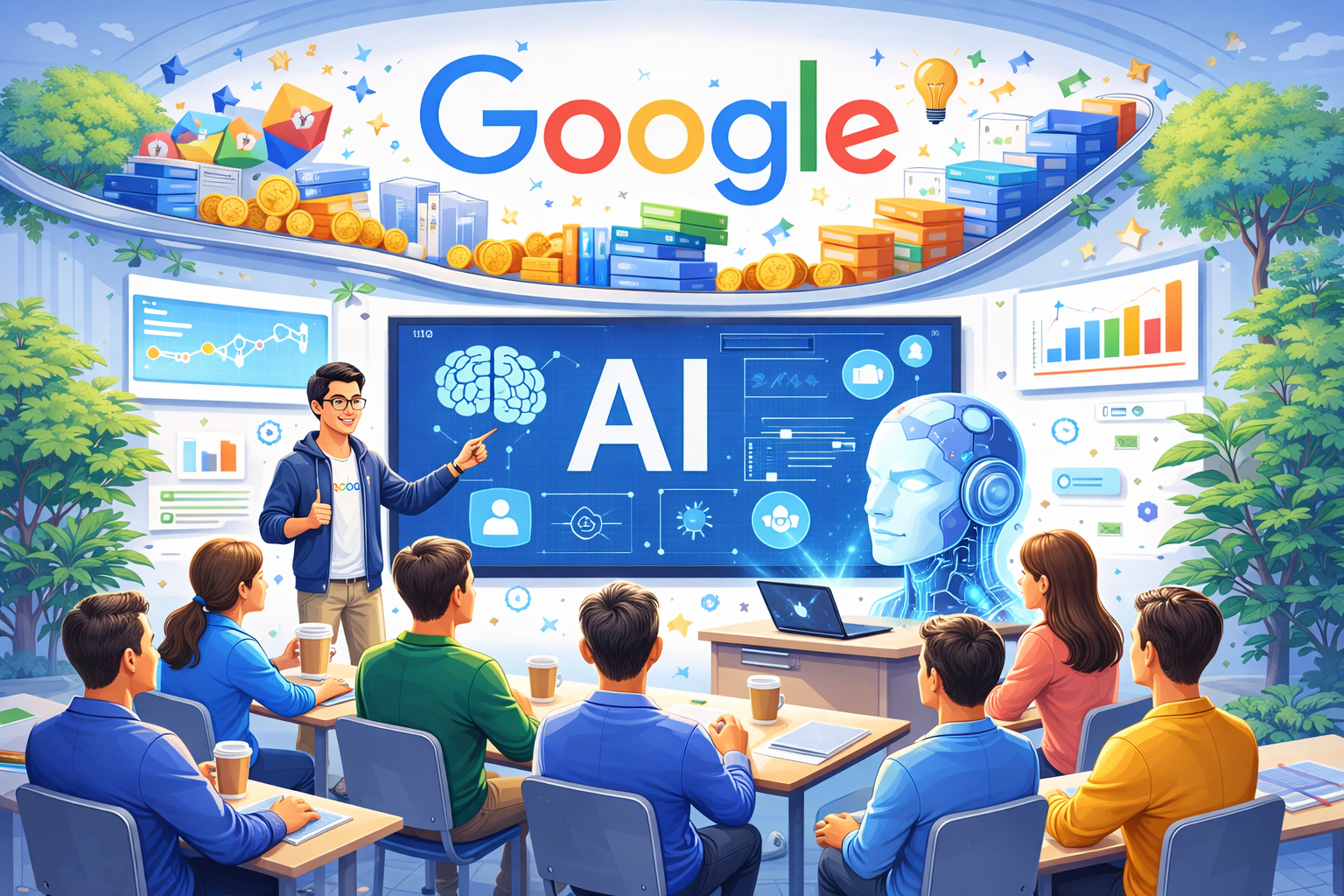 Google investe 2 milioni in formazione AI