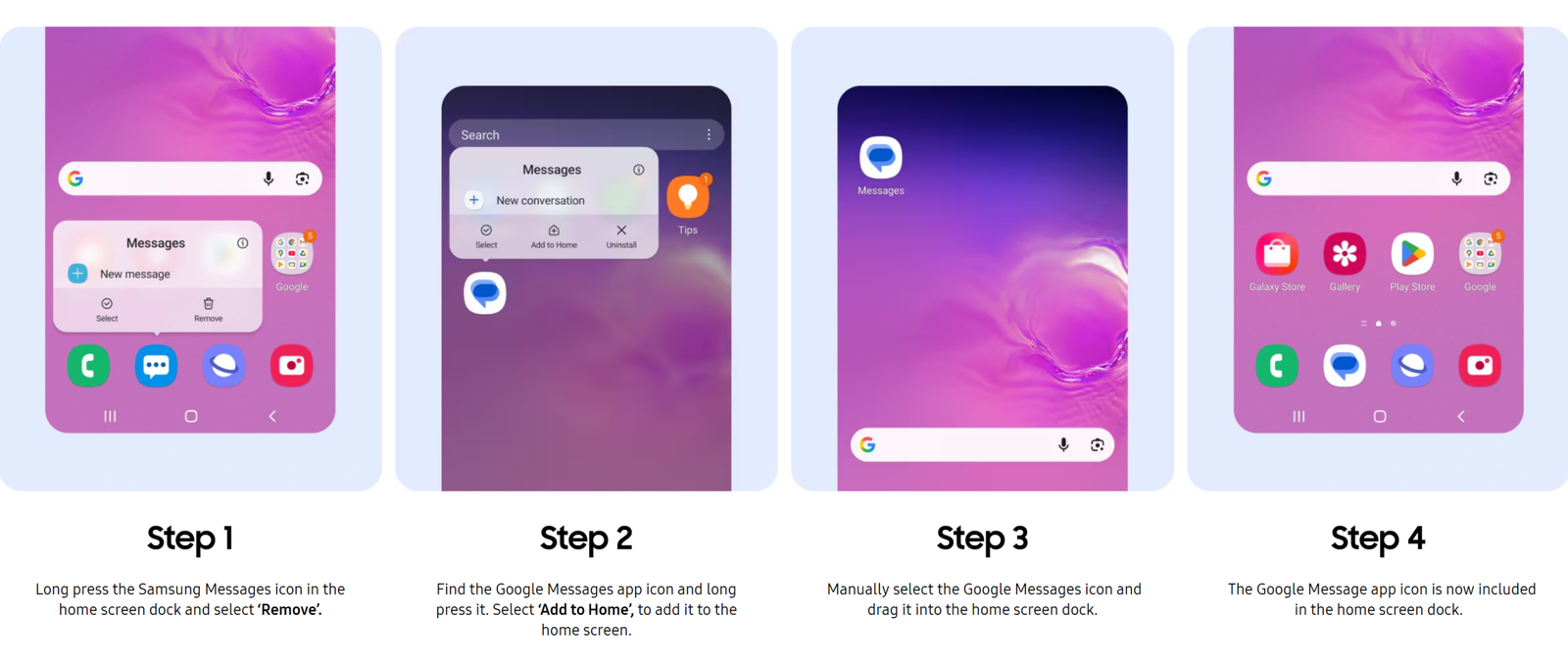 samsung messages