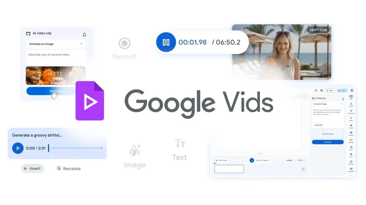 Google Vids si aggiorna con Lyria 3 e Veo 3.1