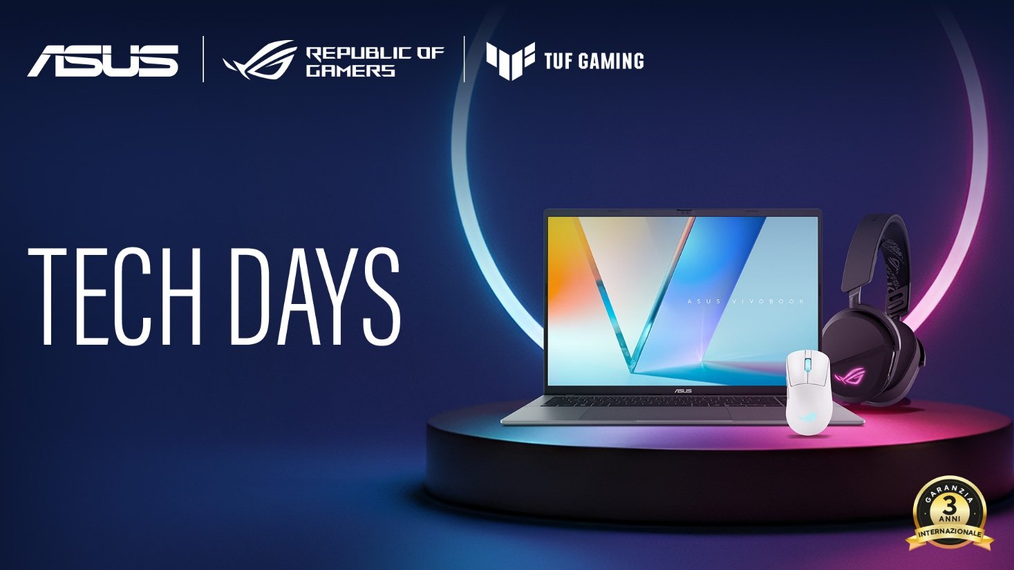 Offerte ASUS Tech Days 2026: sconti esclusivi e flash sales sull’eShop ufficiale