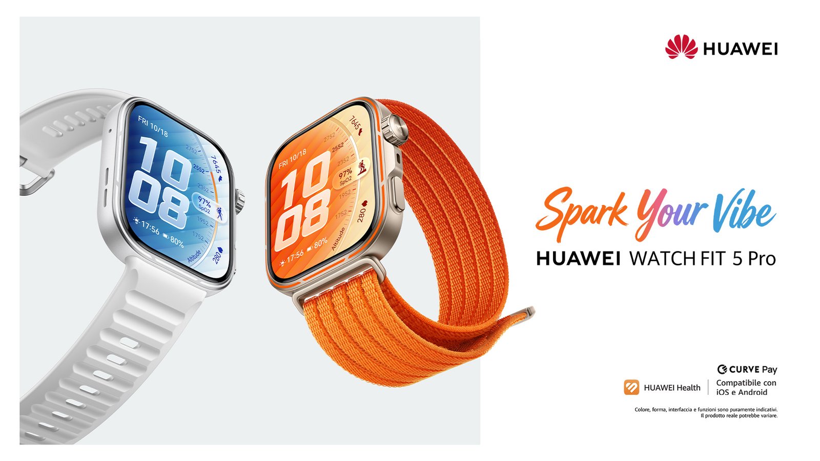 La serie Huawei Watch Fit 5 arriva in Italia: display da 3.000 nit e pagamenti NFC