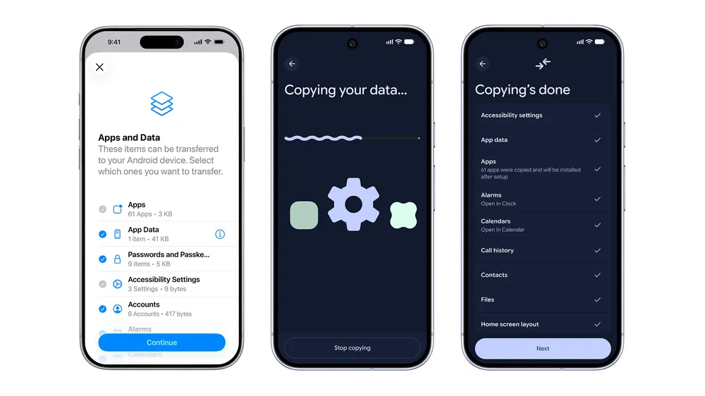android show condivisione file tra android e ios