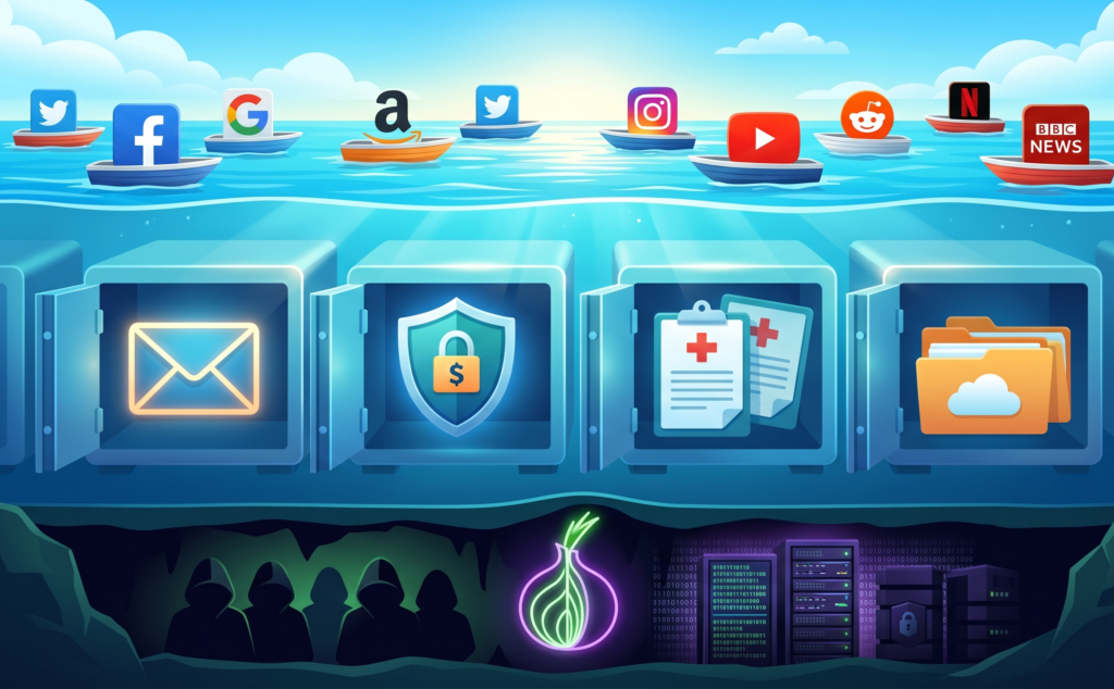 Differenza tra deep web e dark web spiegata internet tor