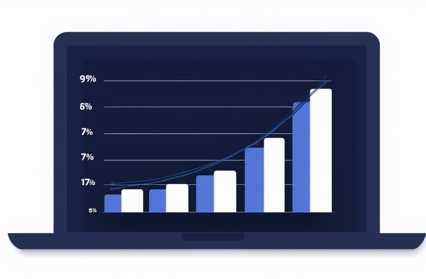 Grafico a barre che mostra la crescita della quota di tagli tech attribuiti all'AI da gennaio a maggio 2026